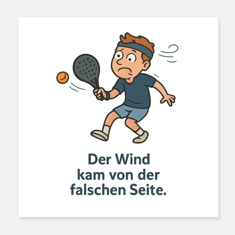 Padelwitz spazzato dal vento Poster 20x20 cm