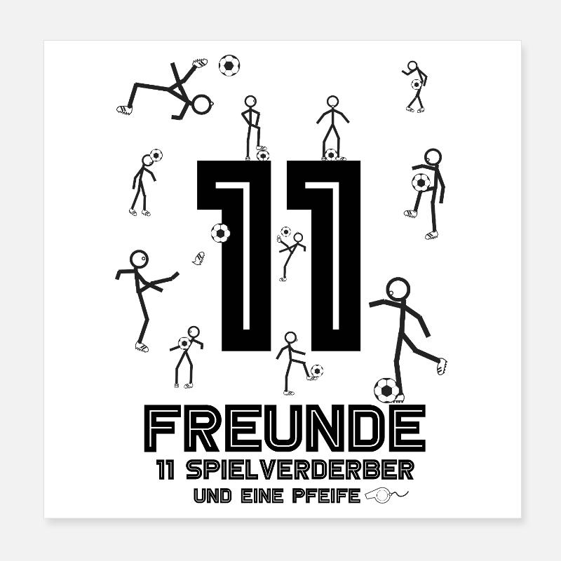 Fußball Poster 20x20 cm