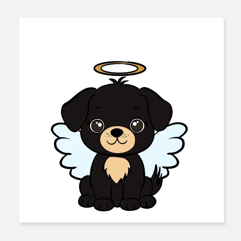 Hund  Poster 20x20 cm