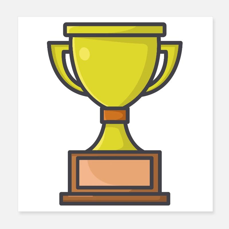 Trophäe Poster 20x20 cm