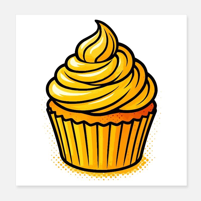 Cupcake d’Or Poster 20 x 20 cm