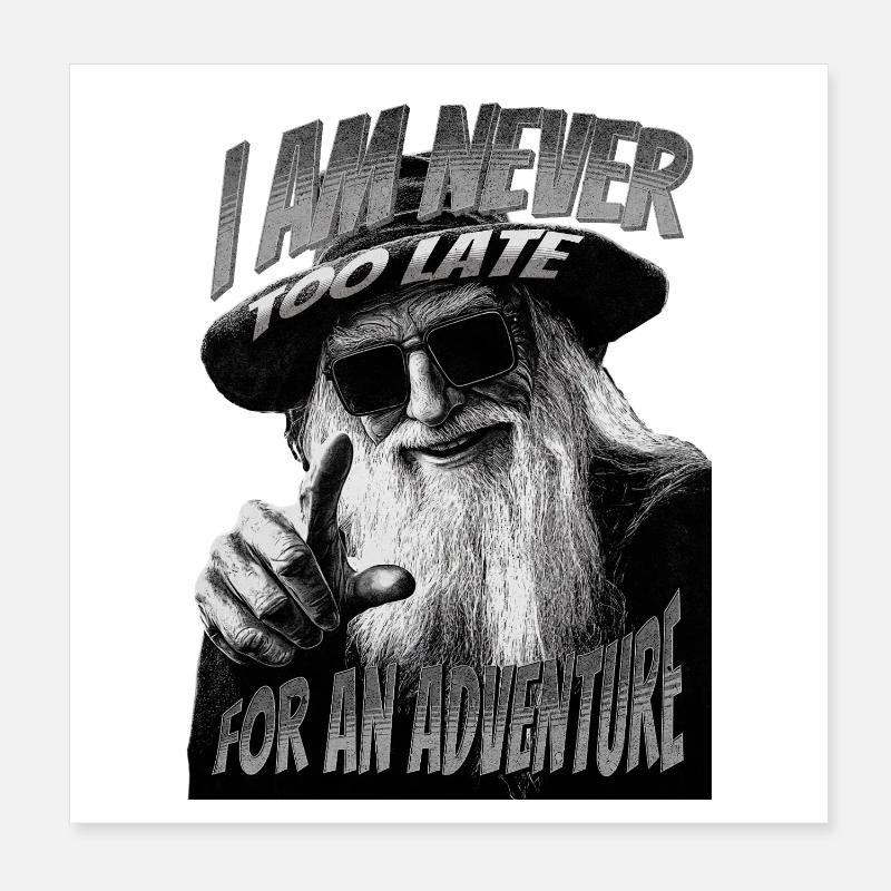 Cooler Zauberer Poster 20x20 cm