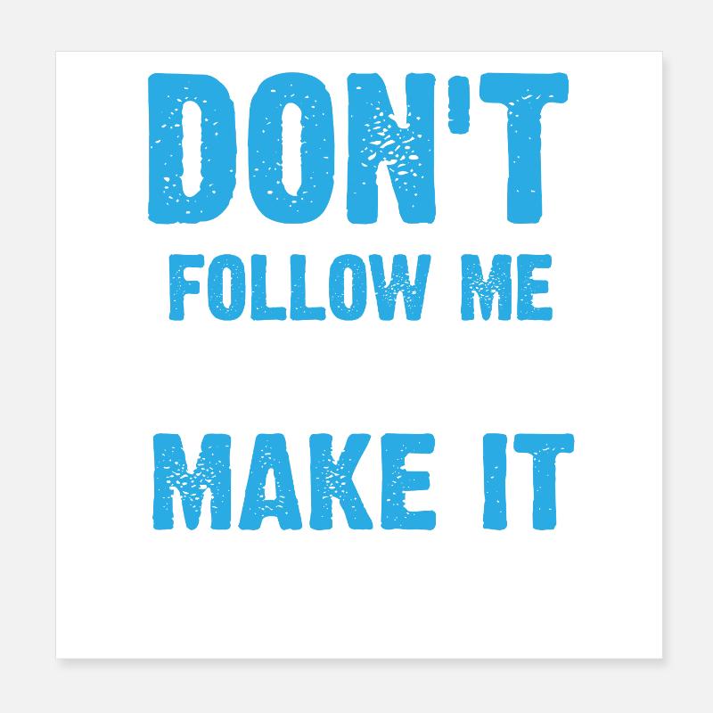 Ne me suis pas Poster 20 x 20 cm