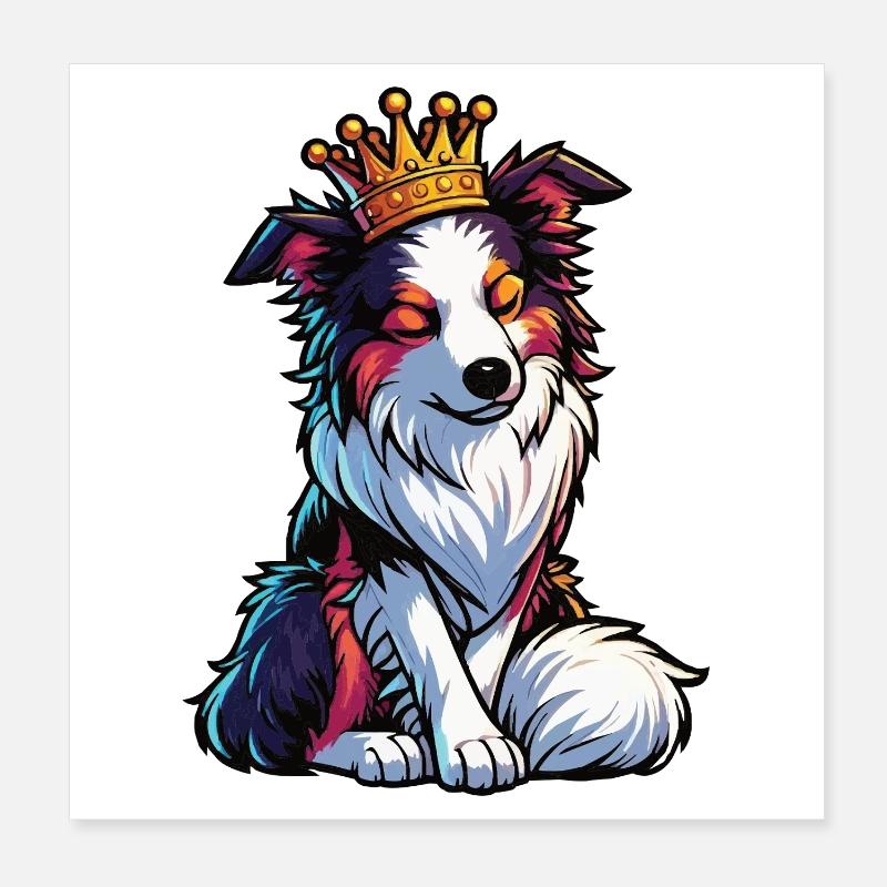 Berger australien Aussie Aussie Propriétaires Aussies Poster 20 x 20 cm