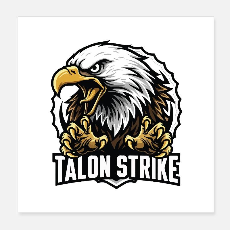 Angriffsstärke des Talon Strike Eagle Poster 20x20 cm