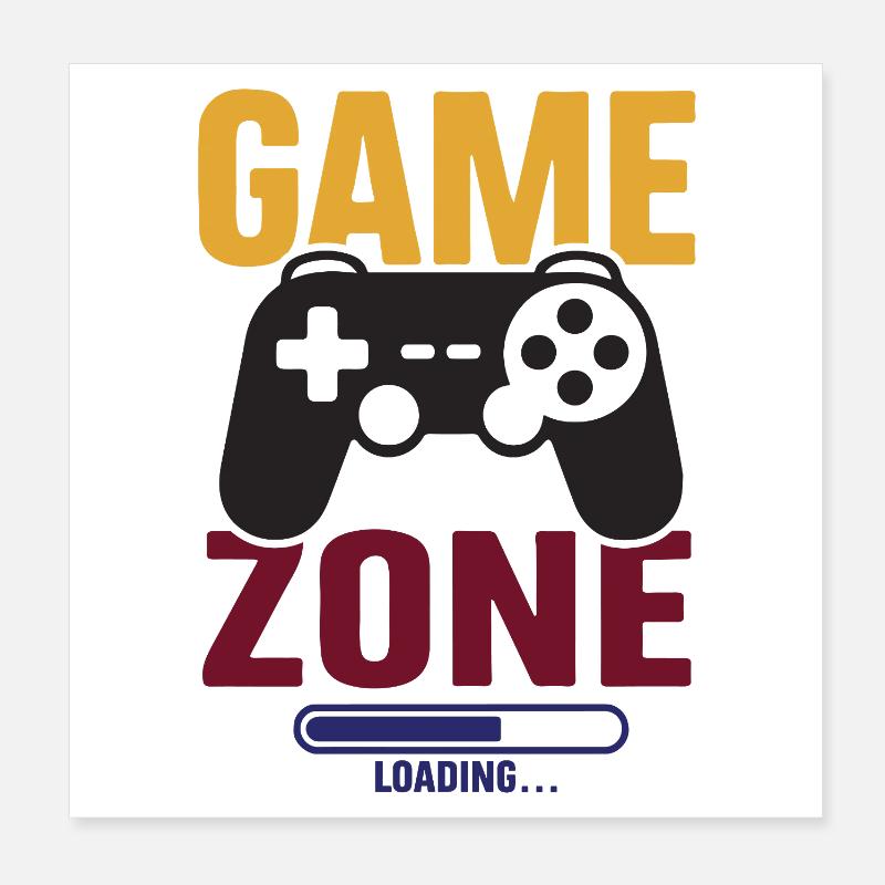 Game - Game Zone. Loading... Poster 8" x 8" (20x20 cm)