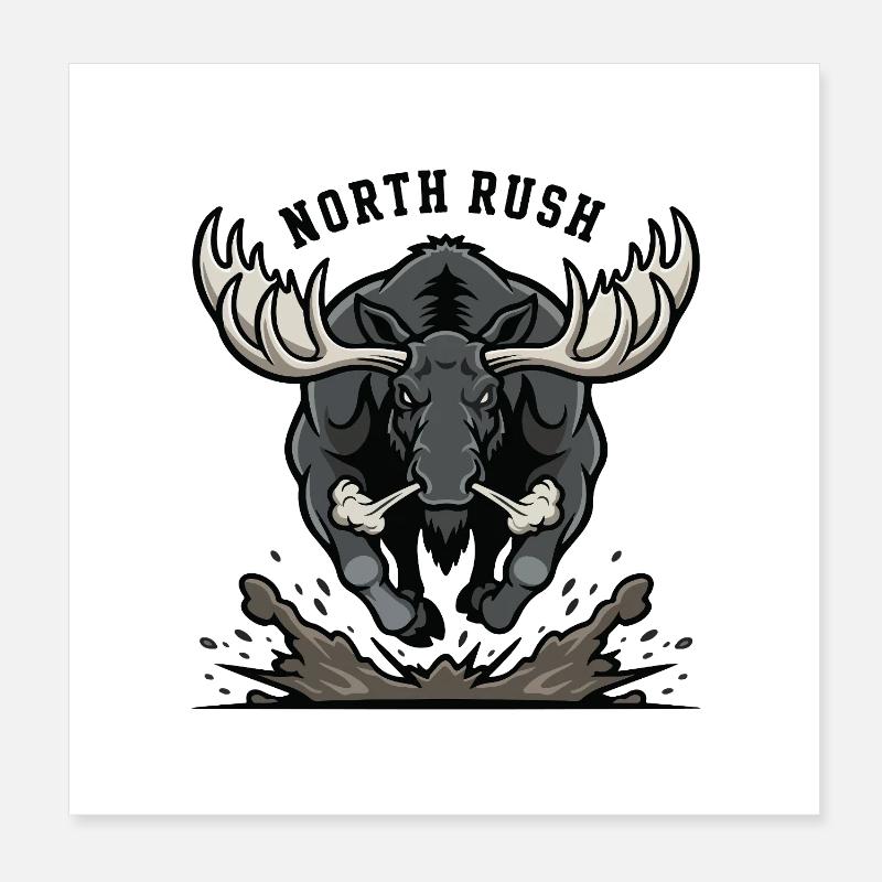 North Rush Élan Force Nordique Poster 20 x 20 cm