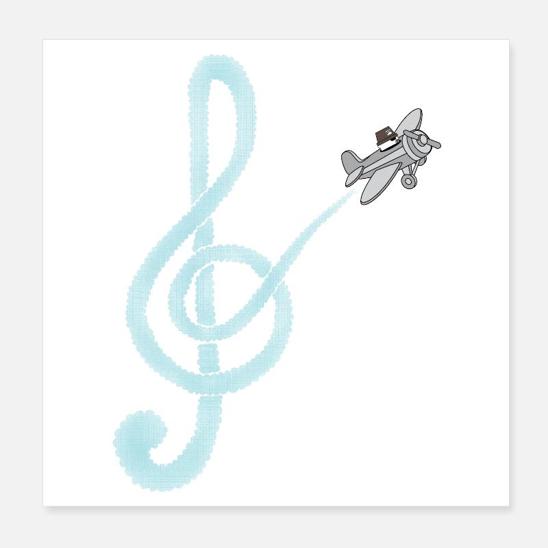 Skybound Clef Adventure Poster 8" x 8" (20x20 cm)