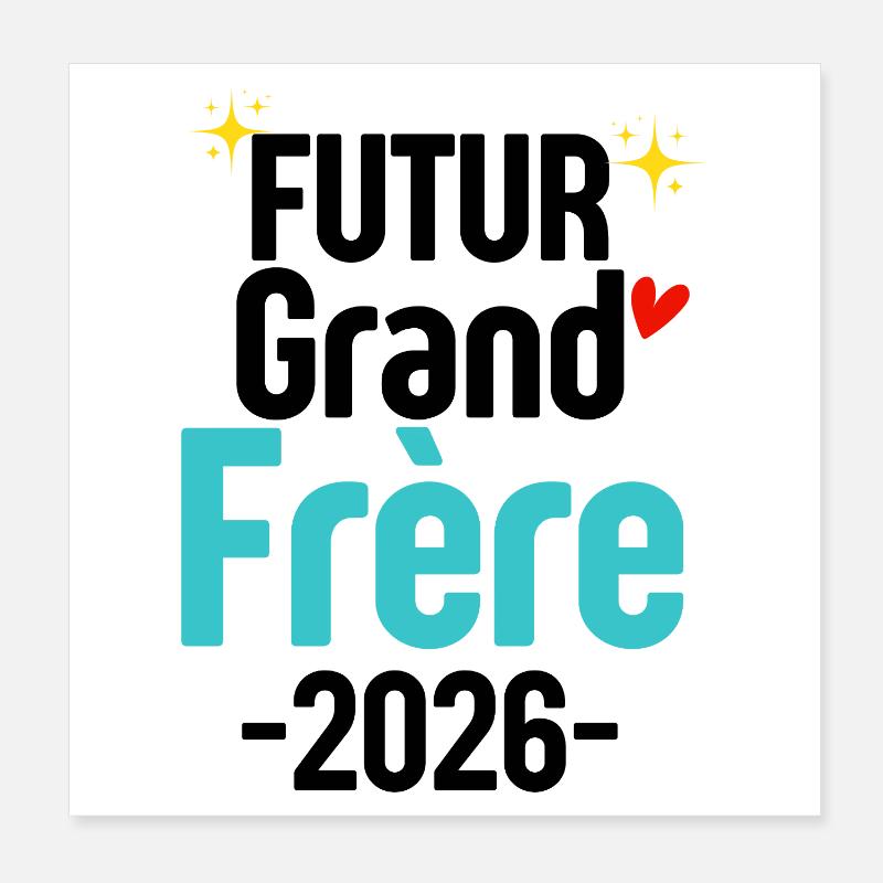 Ich werde Big Brother 2026 Junge Future Big sein Poster 20x20 cm
