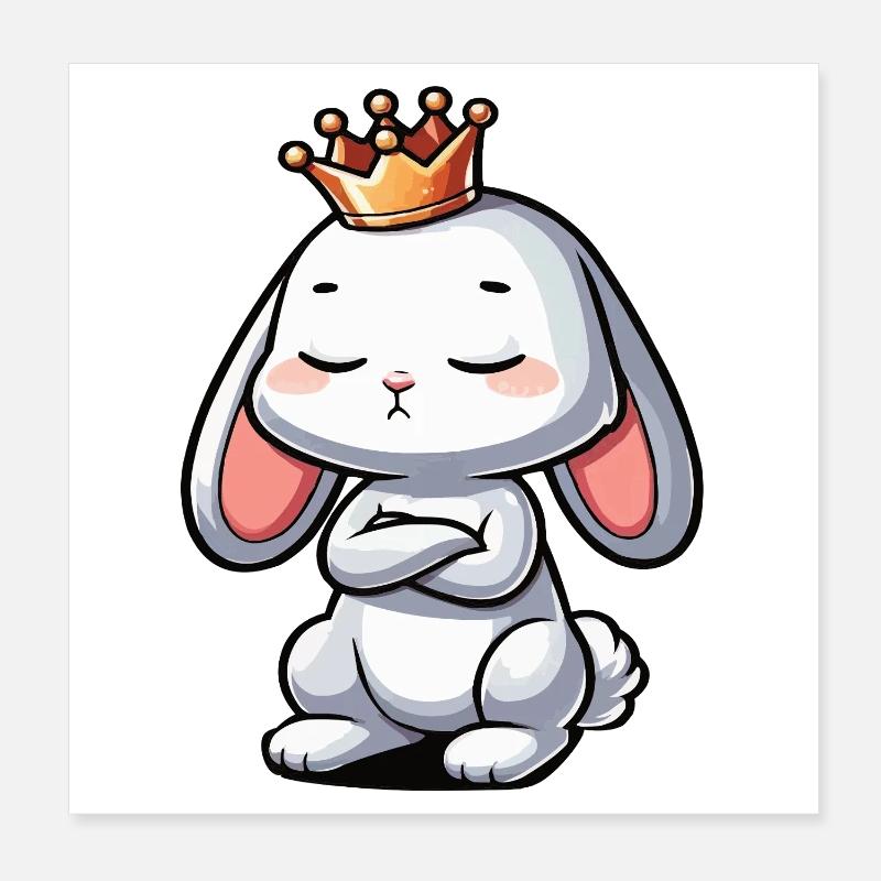 Rabbit Bunny Bunny Long Eared Thumper Ram Poster 8" x 8" (20x20 cm)