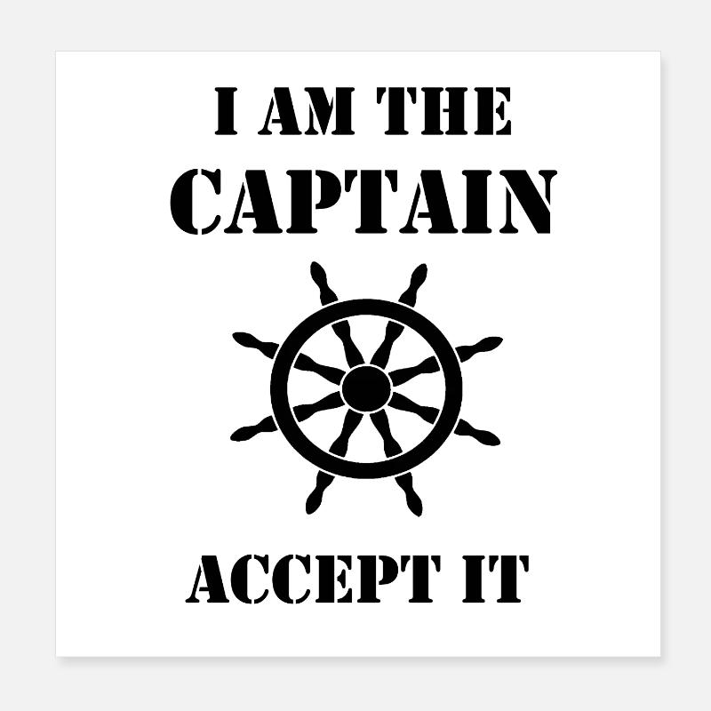 Captain-02 Poster 20x20 cm