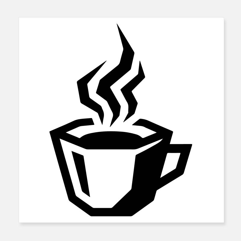 kaffee symbol coffee Poster 20x20 cm