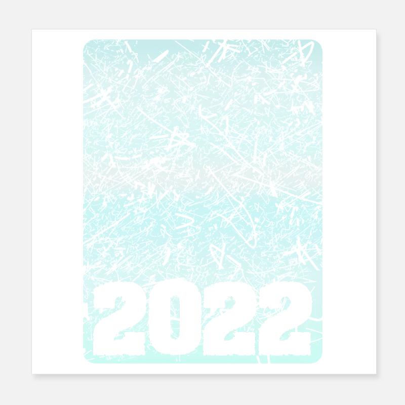 Number 2022 Poster 8" x 8" (20x20 cm)