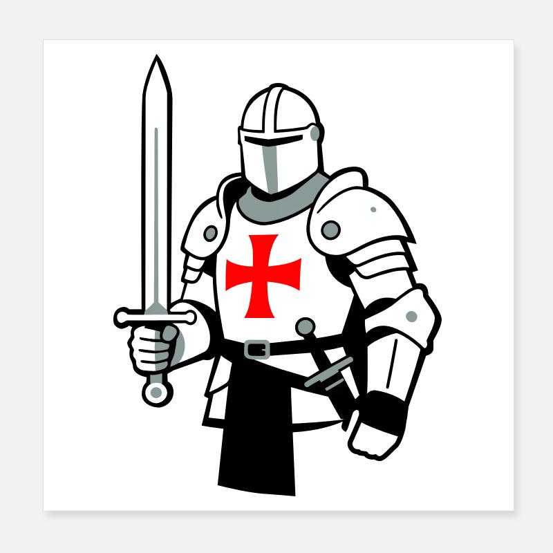 chevalier Poster 20 x 20 cm