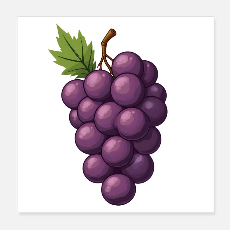 Grappes de raisin Poster 20 x 20 cm