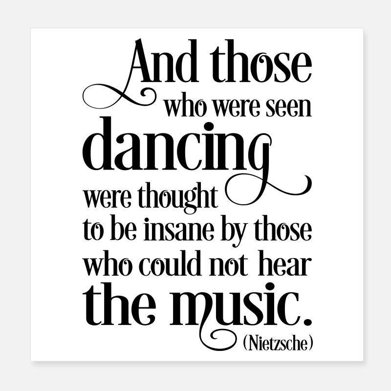 dance Poster 8" x 8" (20x20 cm)