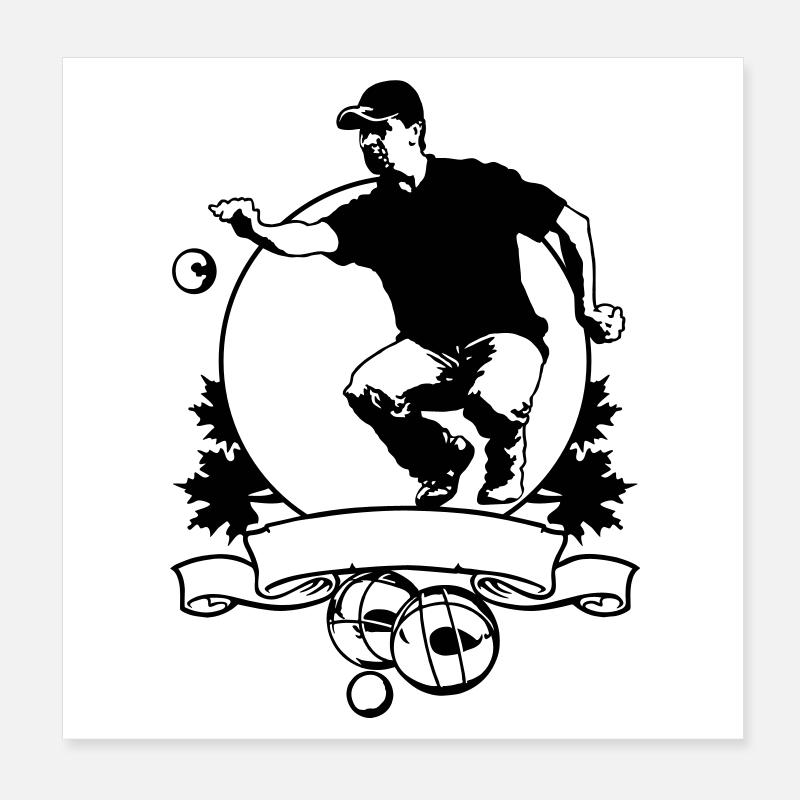 Petanque FLEX SHIELD Poster 20x20 cm