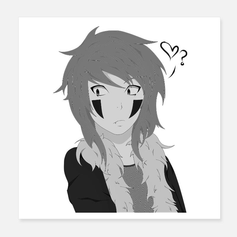 Manga d'anime Poster 20 x 20 cm