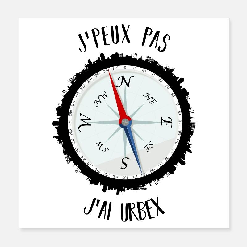 J'peux pas j'ai Urbex Poster 20 x 20 cm