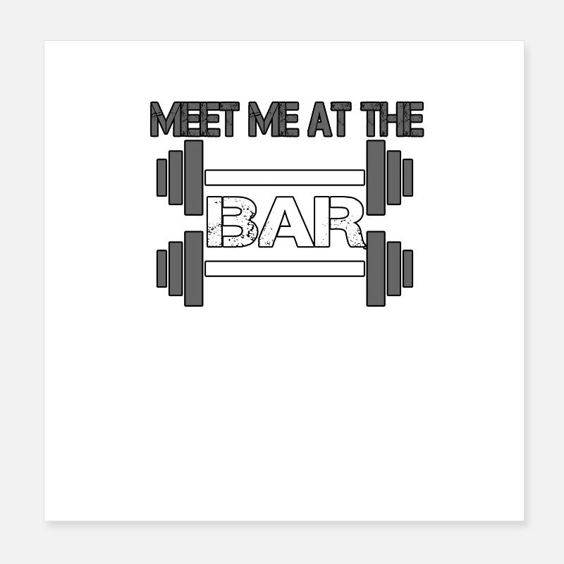 Treffen Sie mich an der Bar Poster 20x20 cm