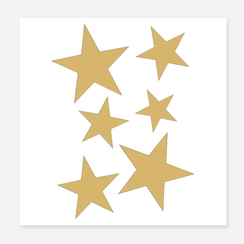 sterne Poster 20x20 cm