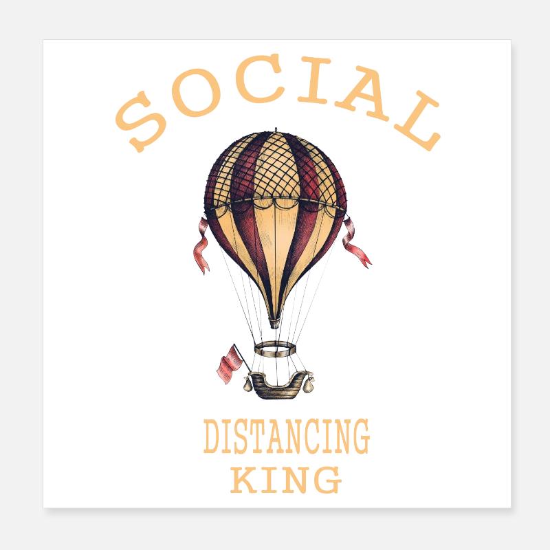 Ballooning Poster 8" x 8" (20x20 cm)