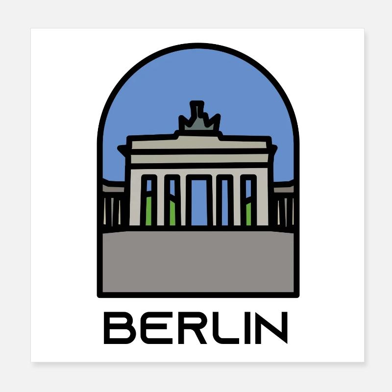 Berlin Poster 20x20 cm