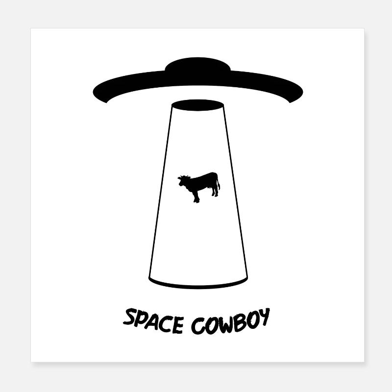 Space Cowboy Poster 20x20 cm