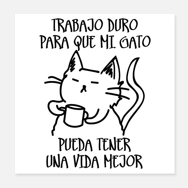 Harte Arbeit Poster 20x20 cm