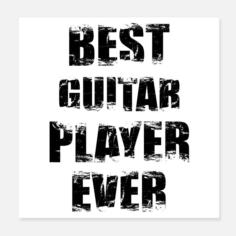 Bester Gitarrist Poster 20x20 cm