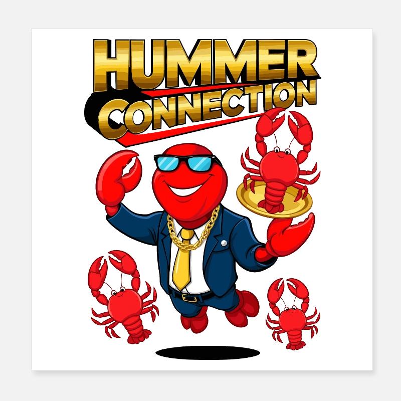 Hummer Connection Poster 20x20 cm
