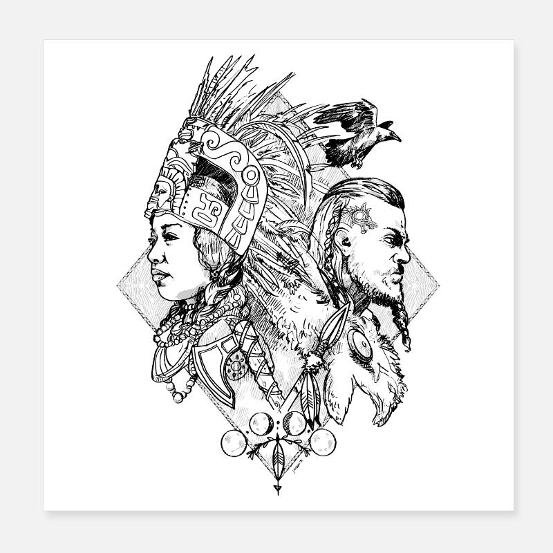 Guerriers du Temps Poster 20 x 20 cm