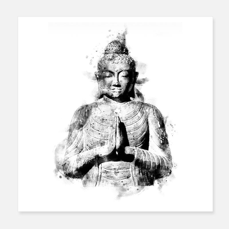 Bouddha Poster 20 x 20 cm