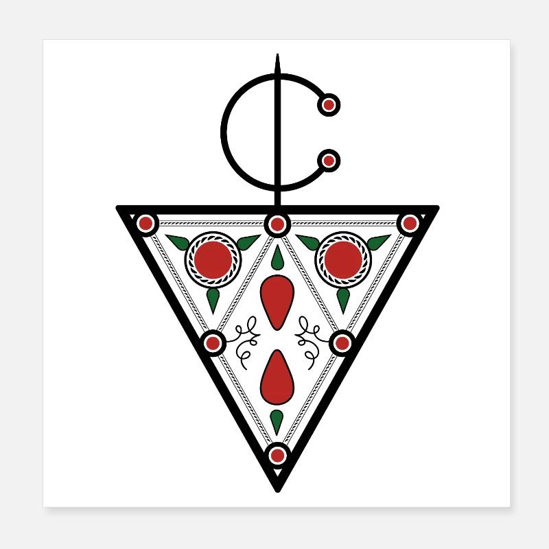 Berber Tazerzit Sign by Helfspawn Poster 8" x 8" (20x20 cm)
