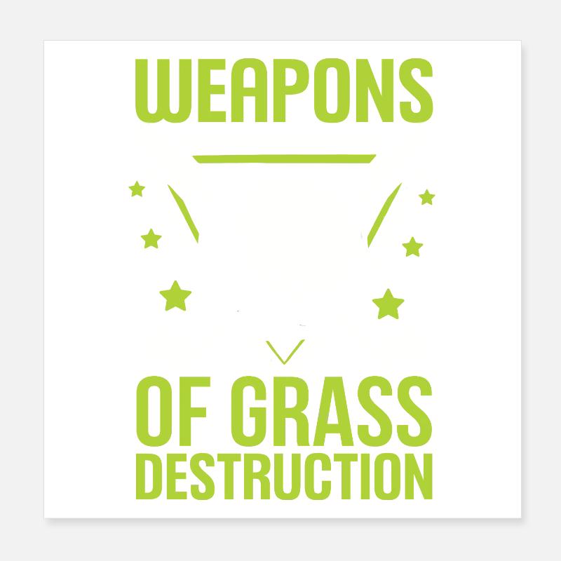 Golf - Armes de destruction de l’herbe Poster 20 x 20 cm