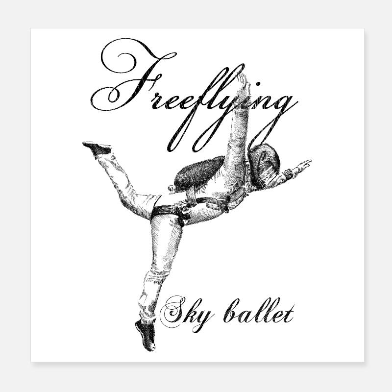 free fly Poster 20x20 cm