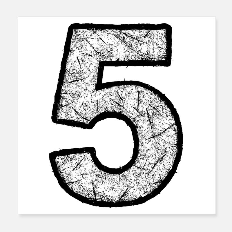 Texture cinq grunge Poster 20 x 20 cm