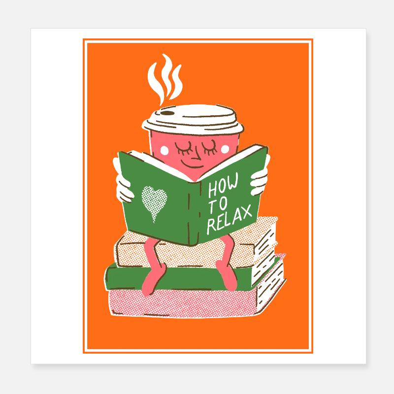 How to relax Poster 8" x 8" (20x20 cm)