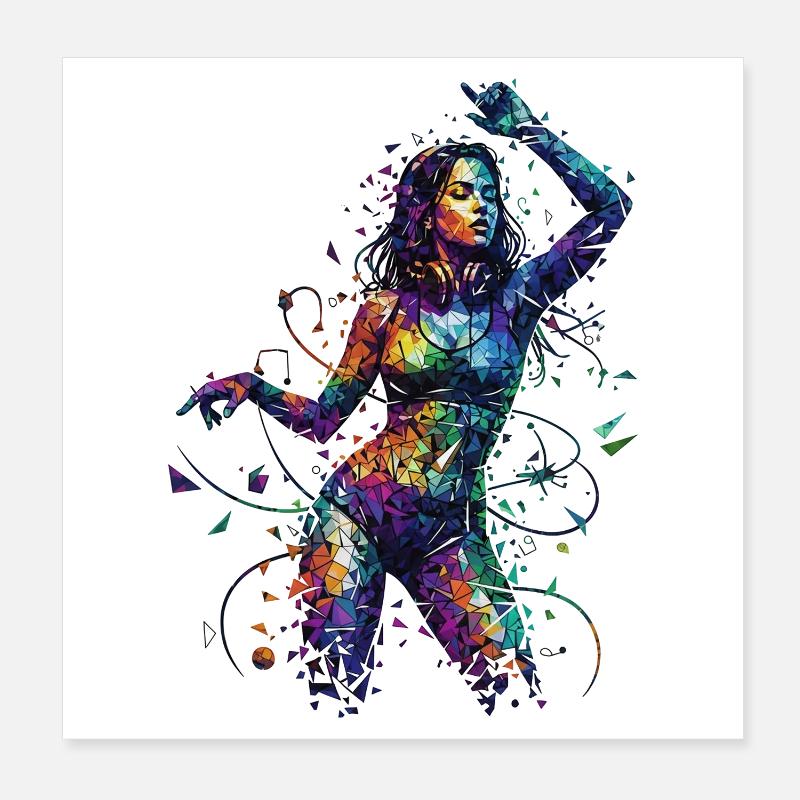 Vibe Motion Poster 8" x 8" (20x20 cm)