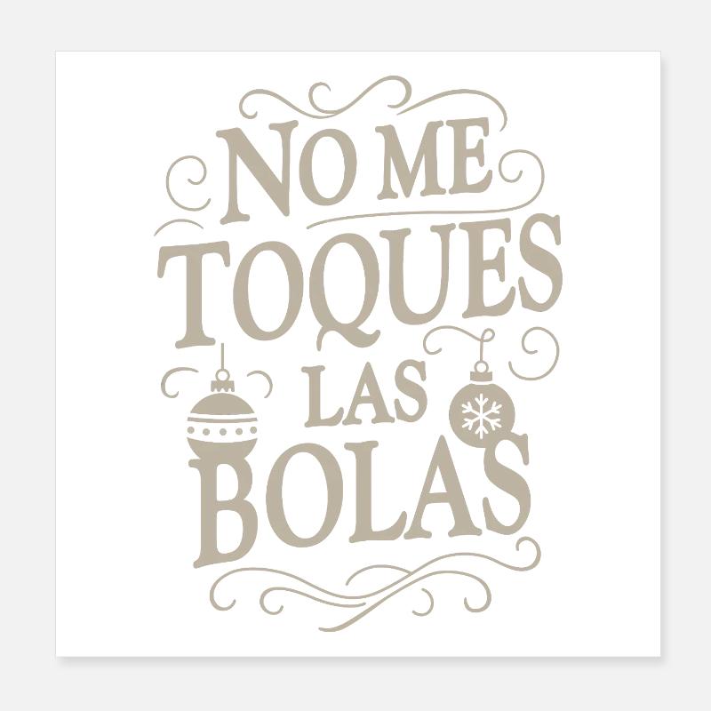Ne touche pas mes couilles Poster 20 x 20 cm