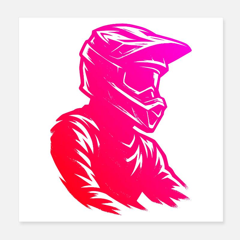 Motocross Adore porter Poster 20 x 20 cm