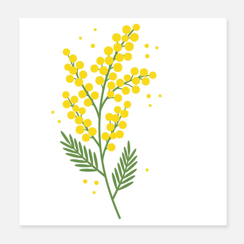 Chère Maman Fleurs Poster 20 x 20 cm