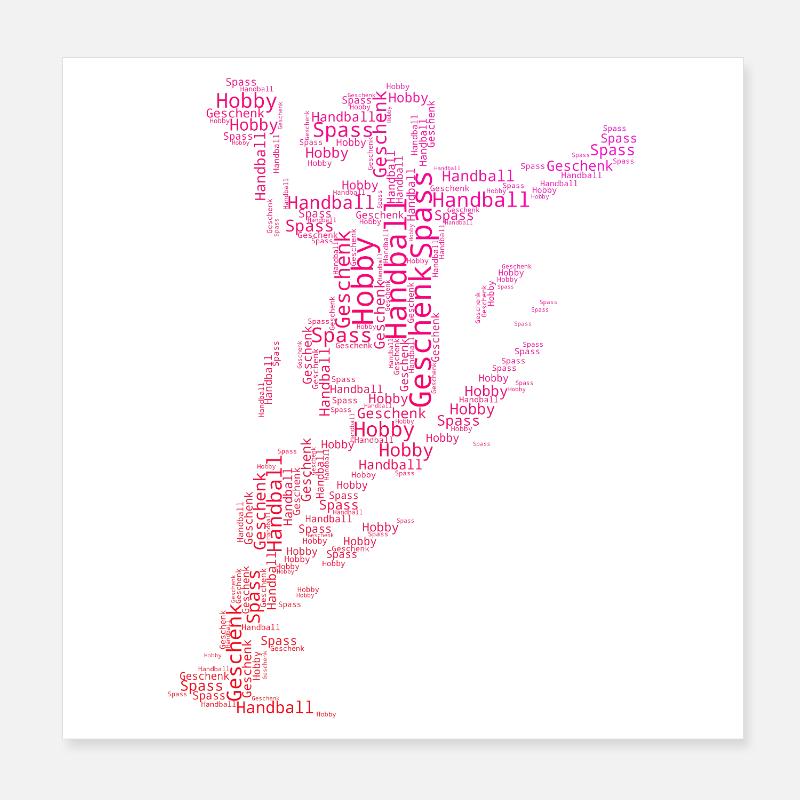 In a nutshell, women's handball Poster 8" x 8" (20x20 cm)