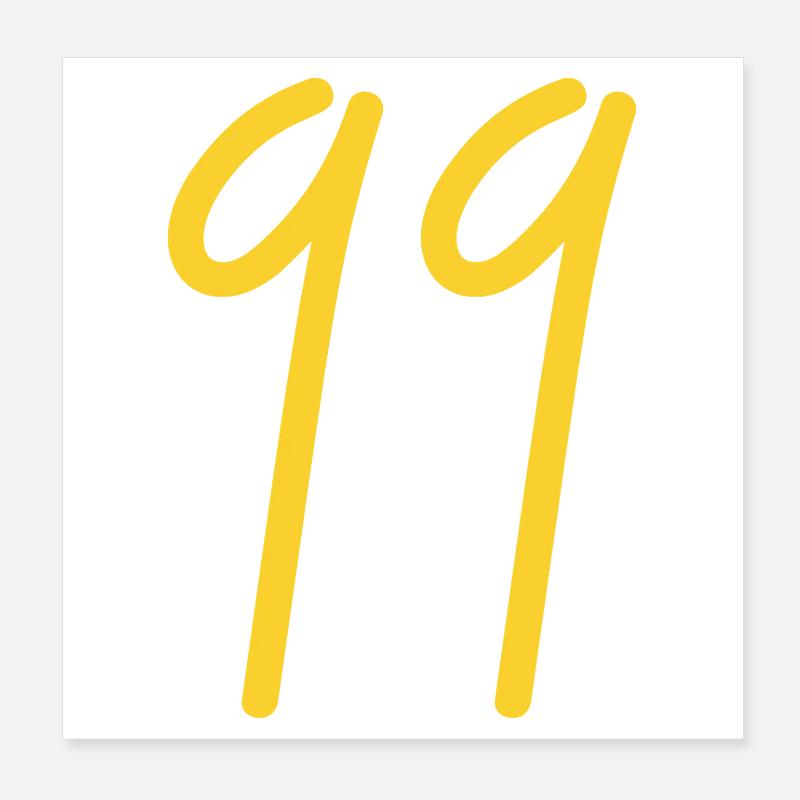 99 Poster 20x20 cm