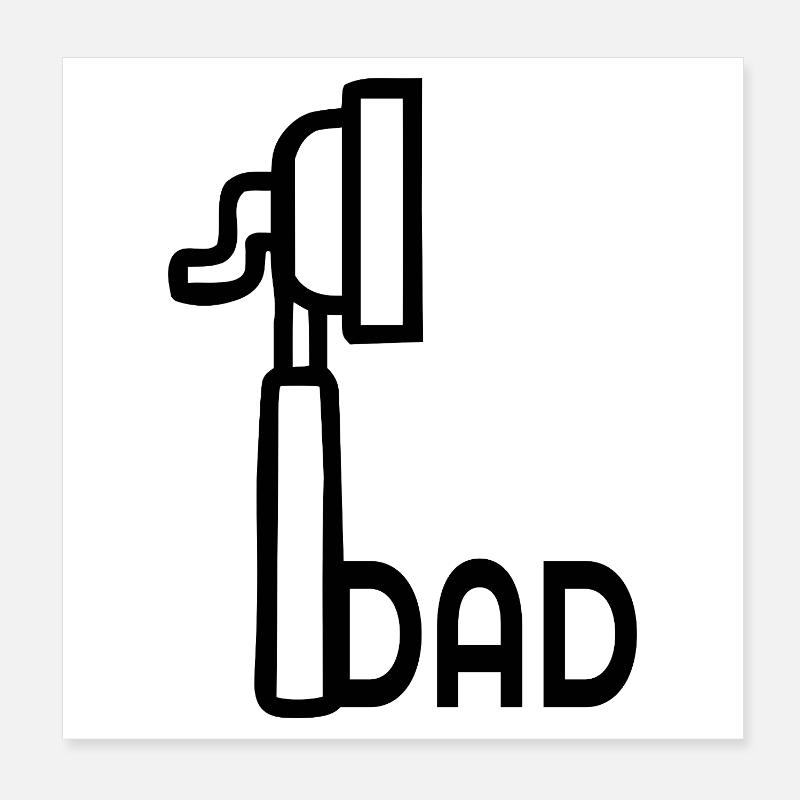 Papa de la machine à café à espresso Poster 20 x 20 cm