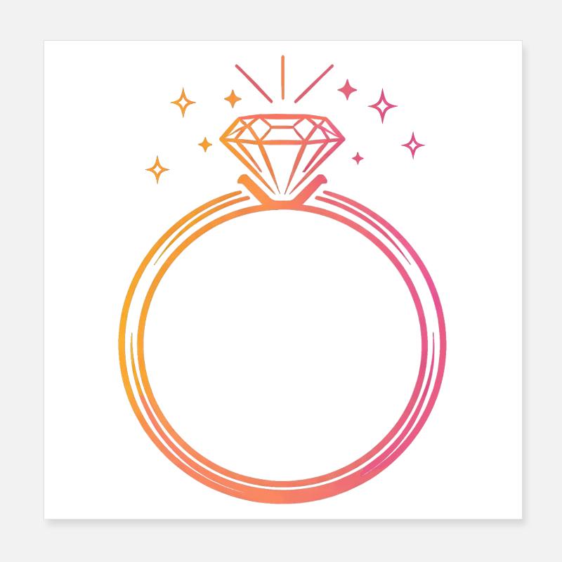 Ring - customizable Poster 8" x 8" (20x20 cm)