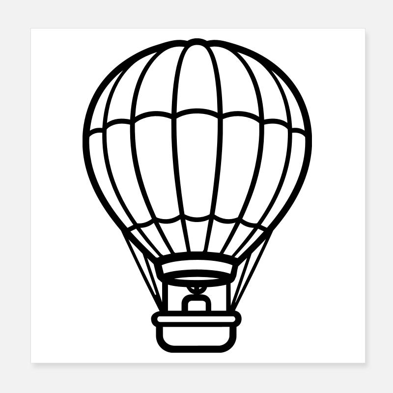 ballon Poster 20 x 20 cm
