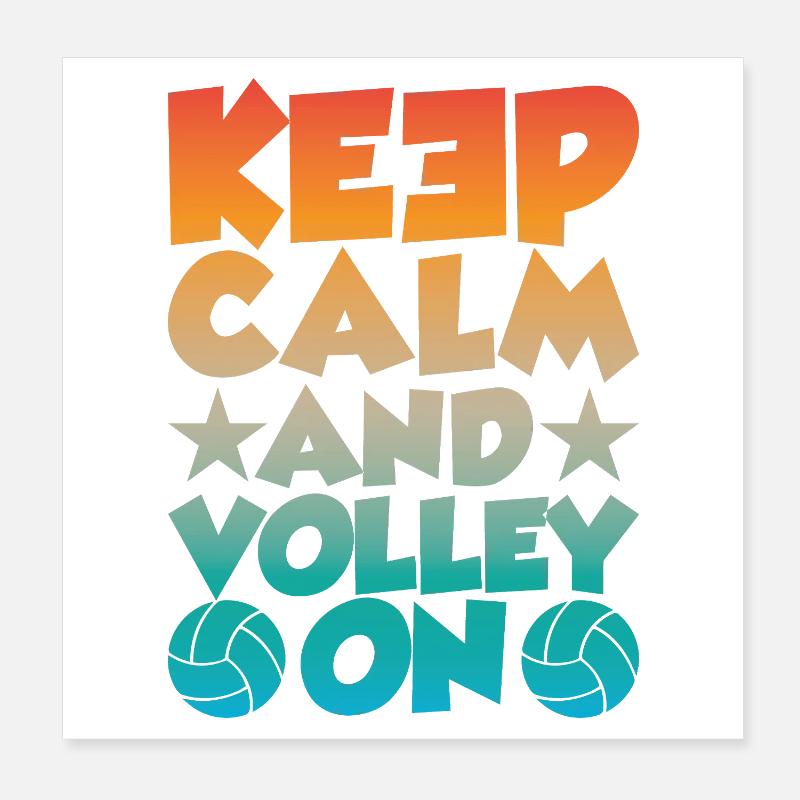 Reste calme et volée Poster 20 x 20 cm