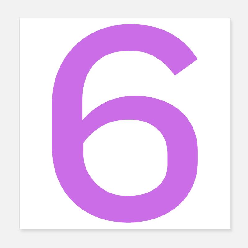 6 Poster 20 x 20 cm