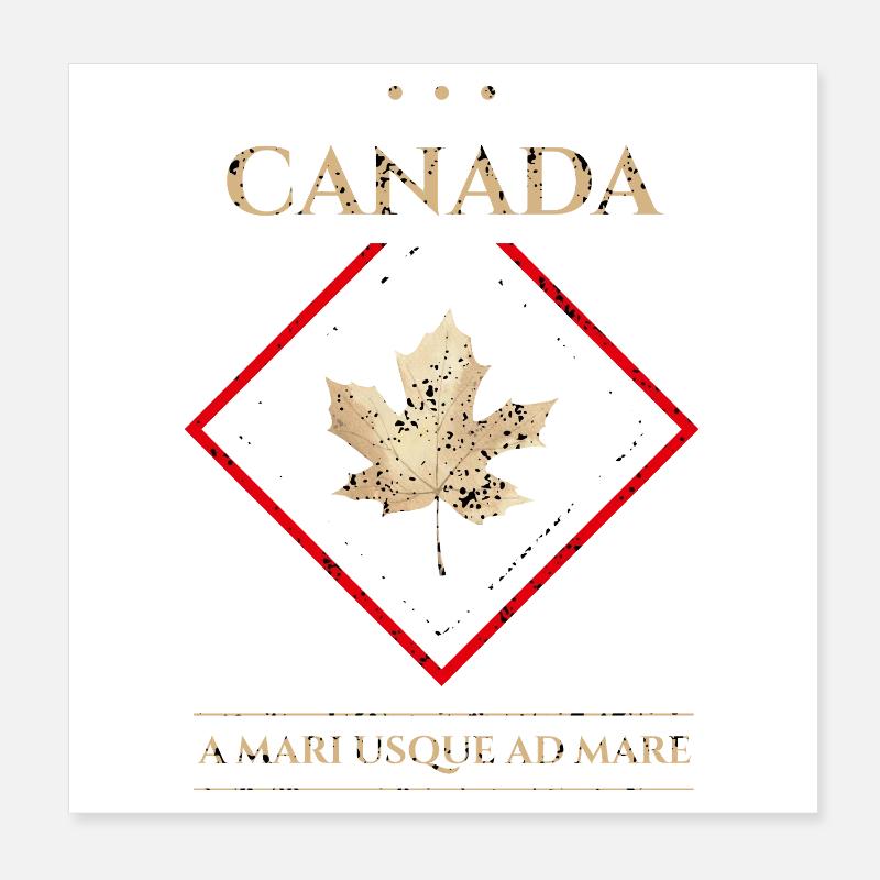 Canada vintage -D'une mer à l'autre Poster 20 x 20 cm